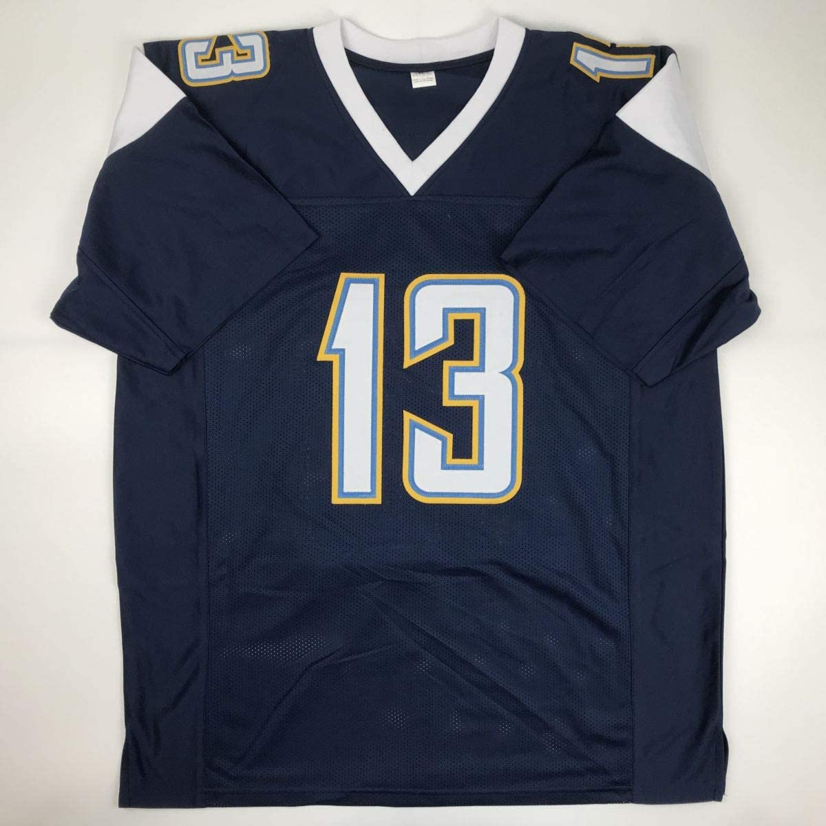 Autographed/Signed Keenan Allen Los Angeles LA Dark Blue Football Jersey JSA COA