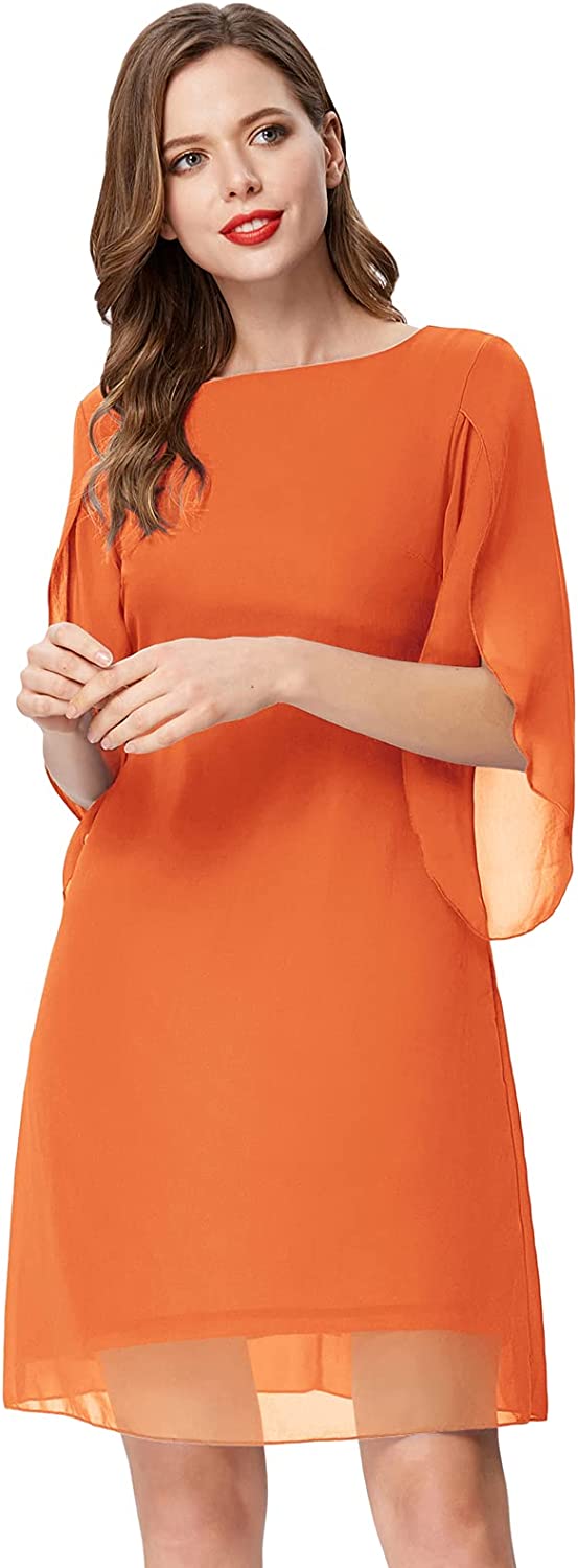 GRACE KARIN Women Loose Chiffon Dress Elegant Evening Dress for Cocktail Party