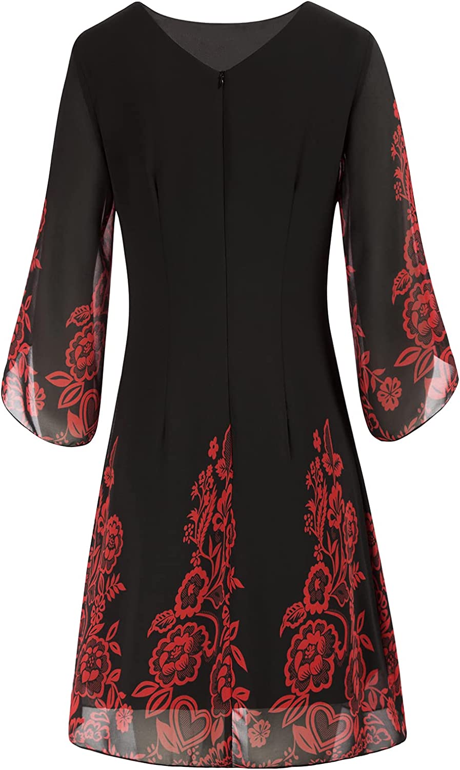 GRACE KARIN Women Loose Chiffon Dress Elegant Evening Dress for Cocktail Party