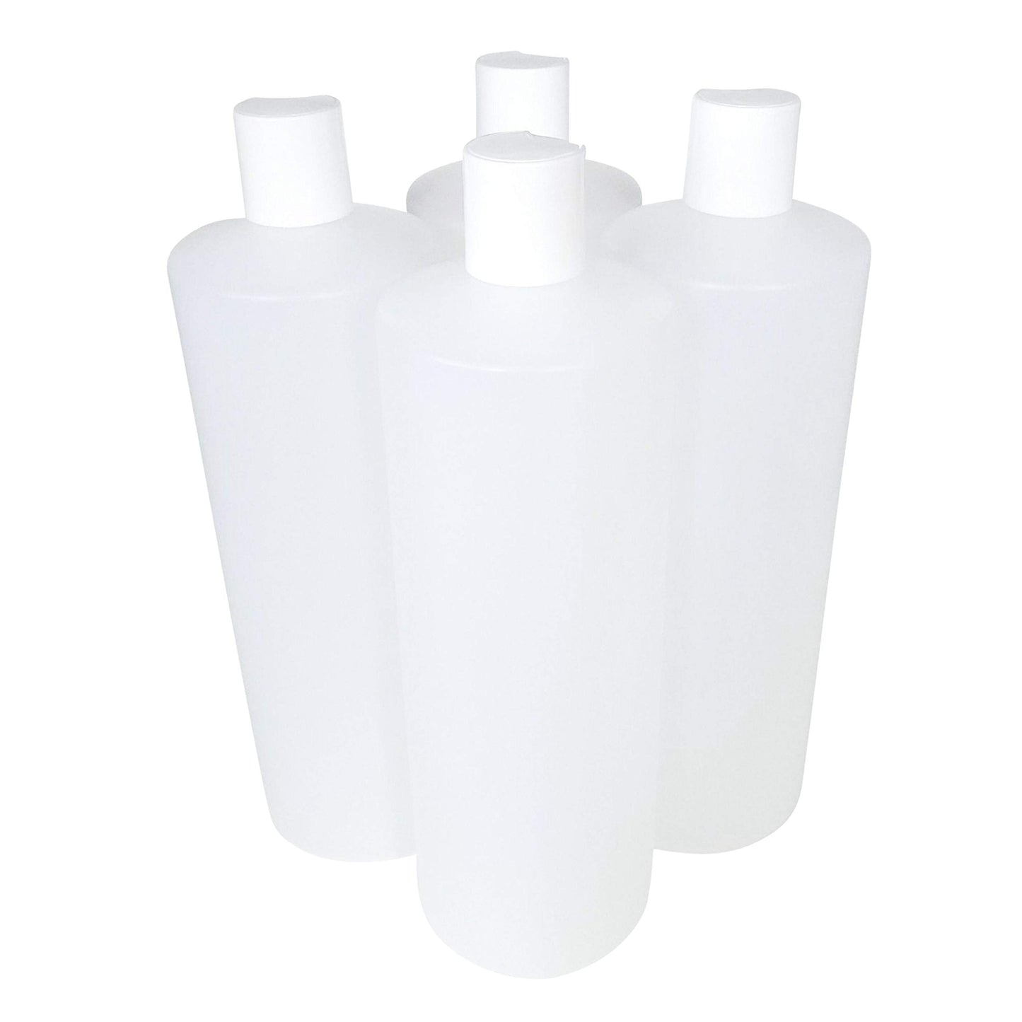 32oz HDPE Plastic Cylinder Squeeze Bottles with Dispensing Press Disc Top Caps