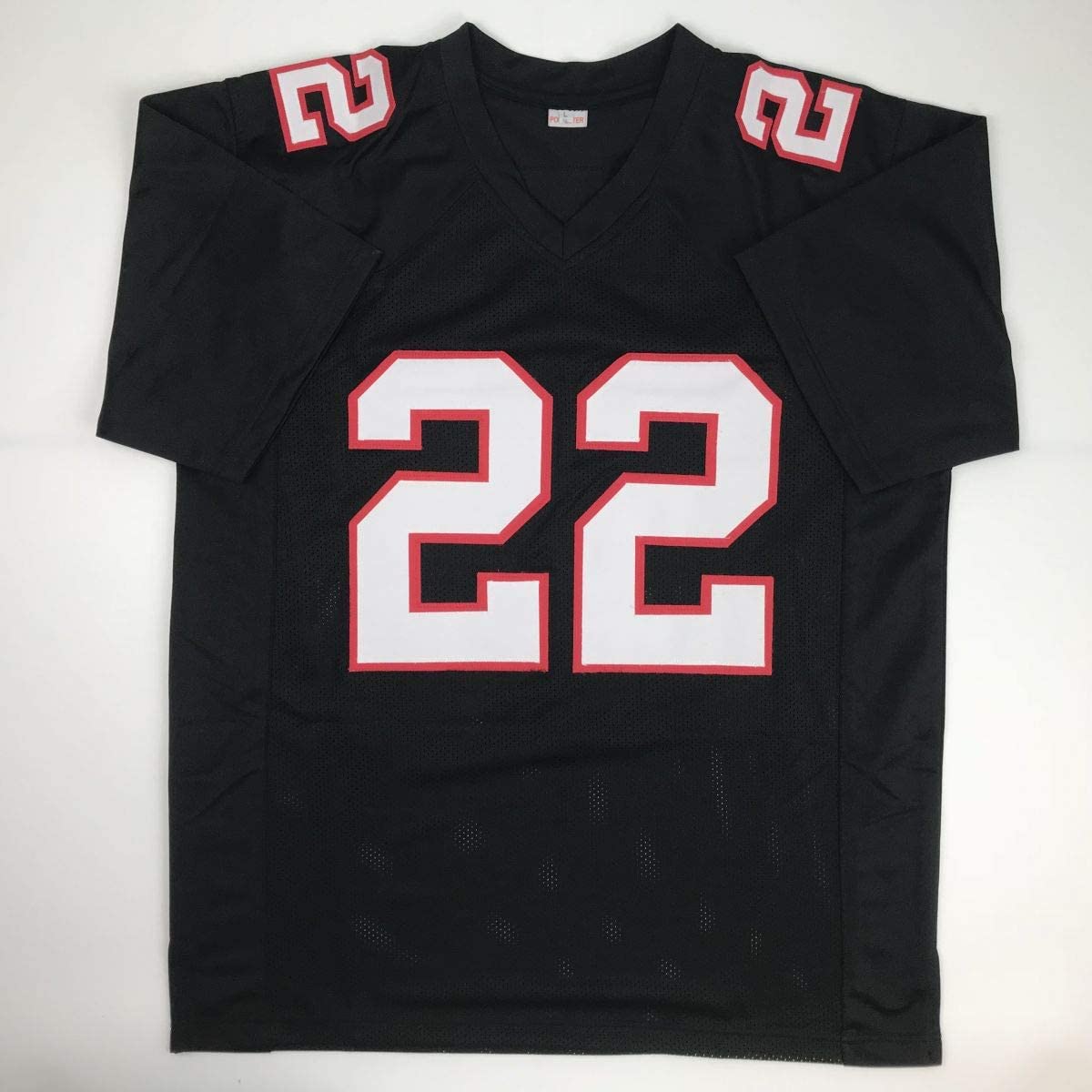 Autographed/Signed Keanu Neal Atlanta Retro Black Football Jersey PSA/DNA COA