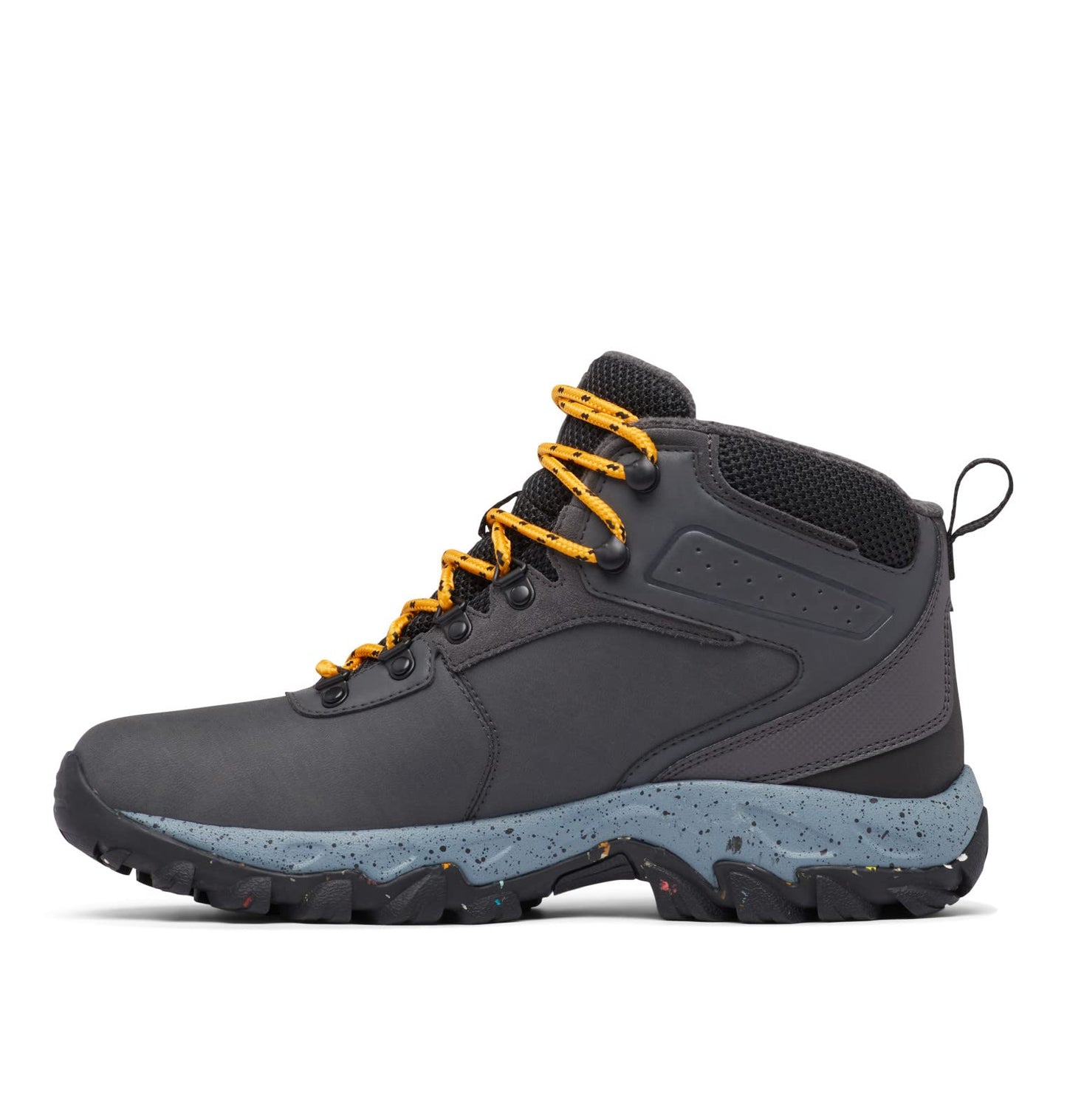 Columbia Men's Newton Ridge Waterproof Omni-Heat II, Dark Grey/Raw Honey, 10.5