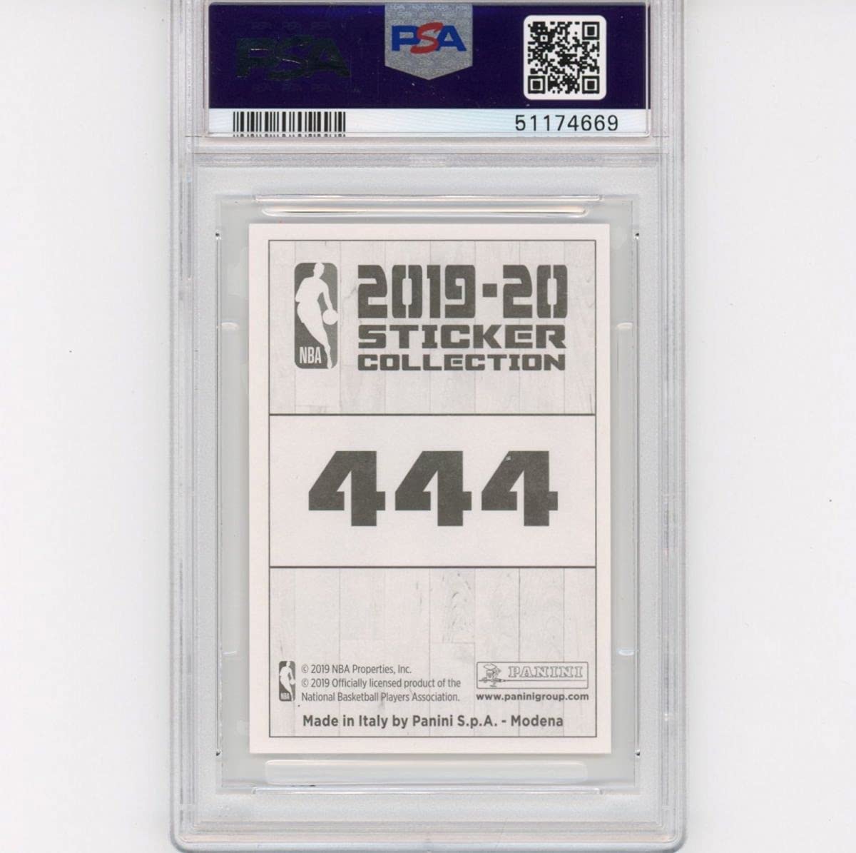Graded 2019-20 Panini NBA Stickers Ja Morant #444 European Rookie RC Basketball Card PSA 10 Gem Mint
