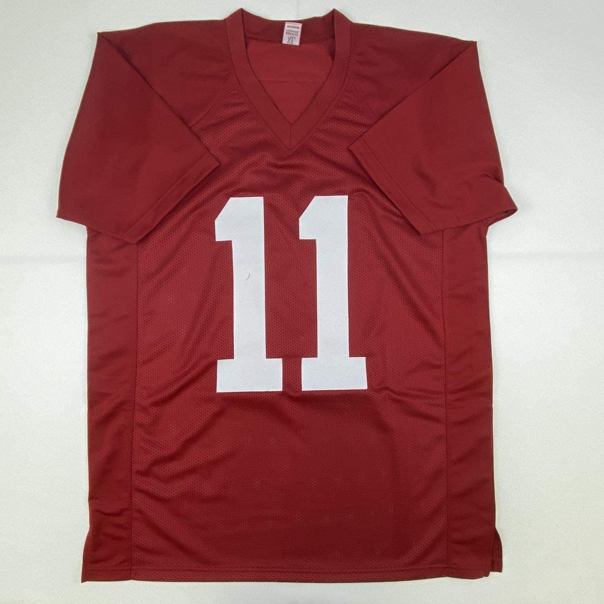 Autographed/Signed Henry Ruggs III Alabama Red College Football Jersey Beckett BAS COA