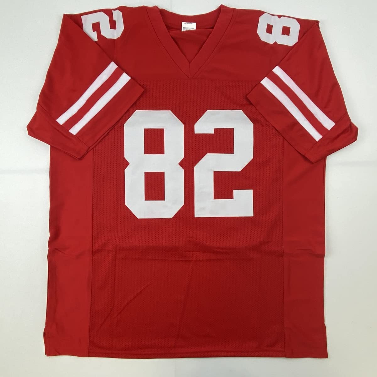 Autographed/Signed John Taylor San Francisco Red Football Jersey JSA COA