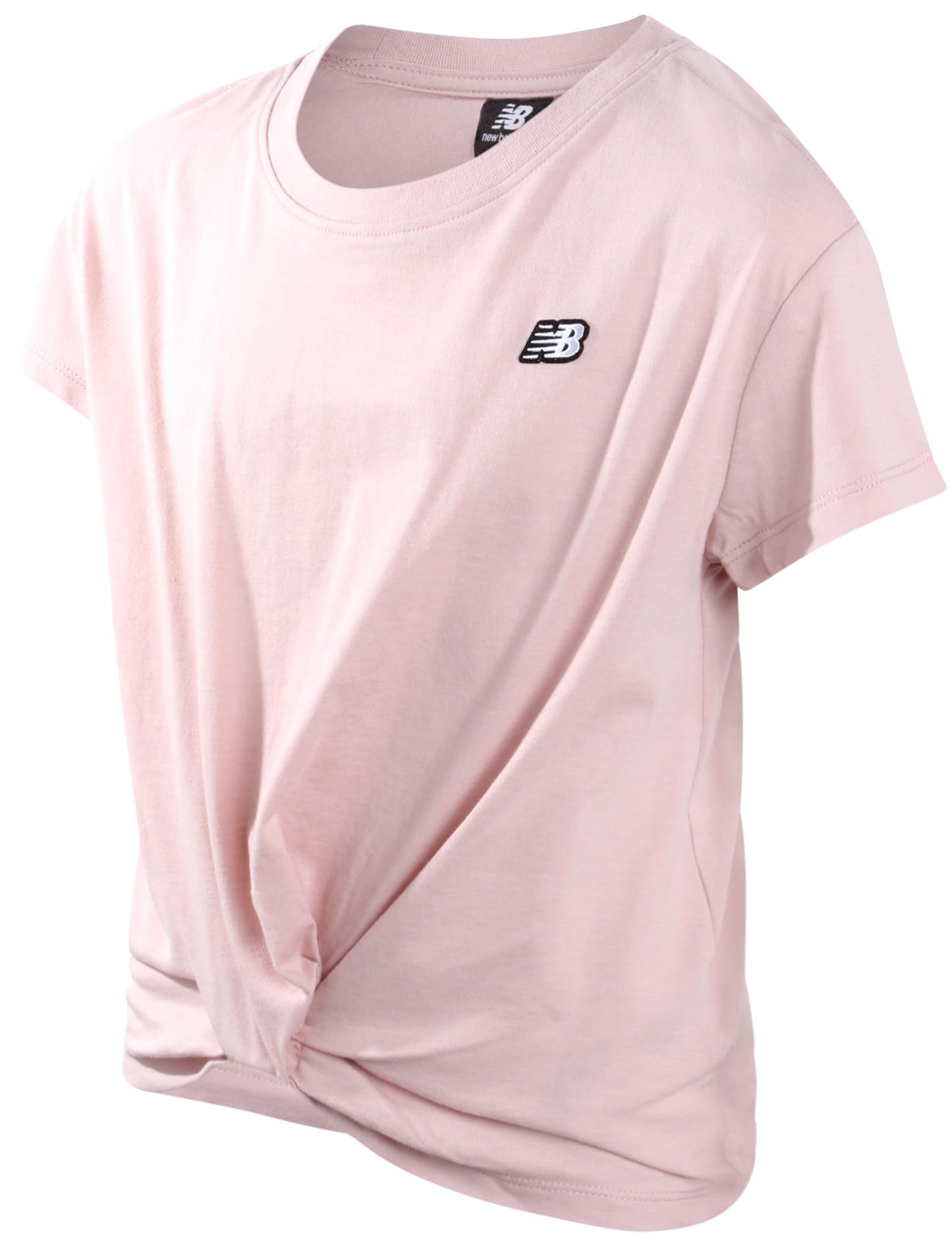 New Balance Girls' Athletic T-Shirt - 3 Pack Active Performance Sports Tee Bundle (7-16), Size 14-16, Grey/Pink/Scorpio