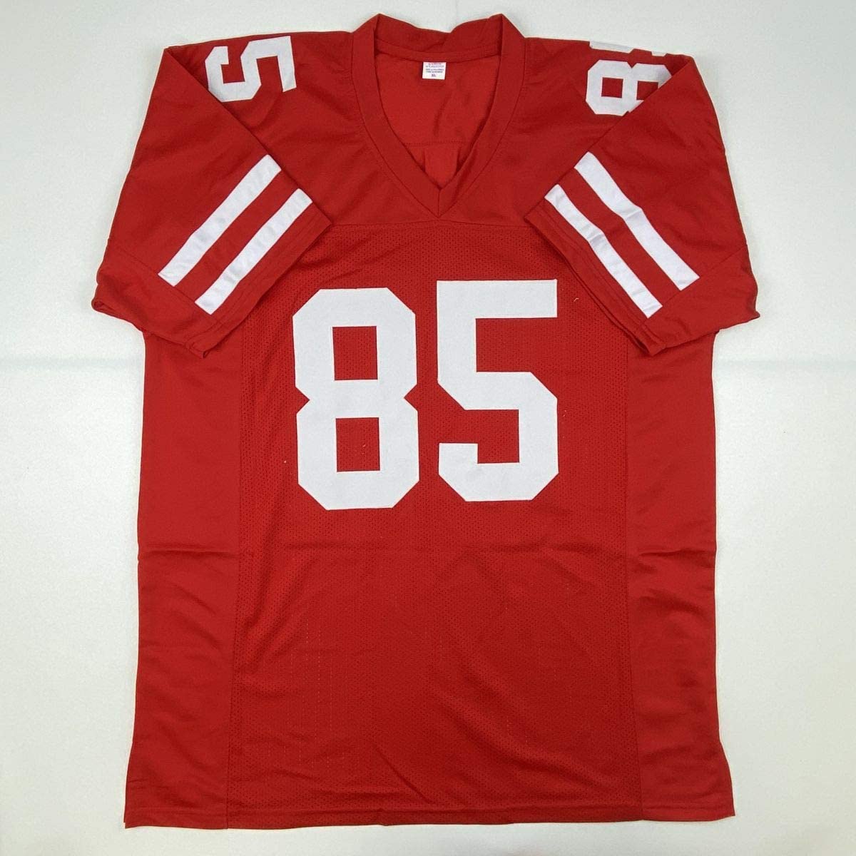 Autographed/Signed George Kittle San Francisco Red Football Jersey Beckett BAS COA
