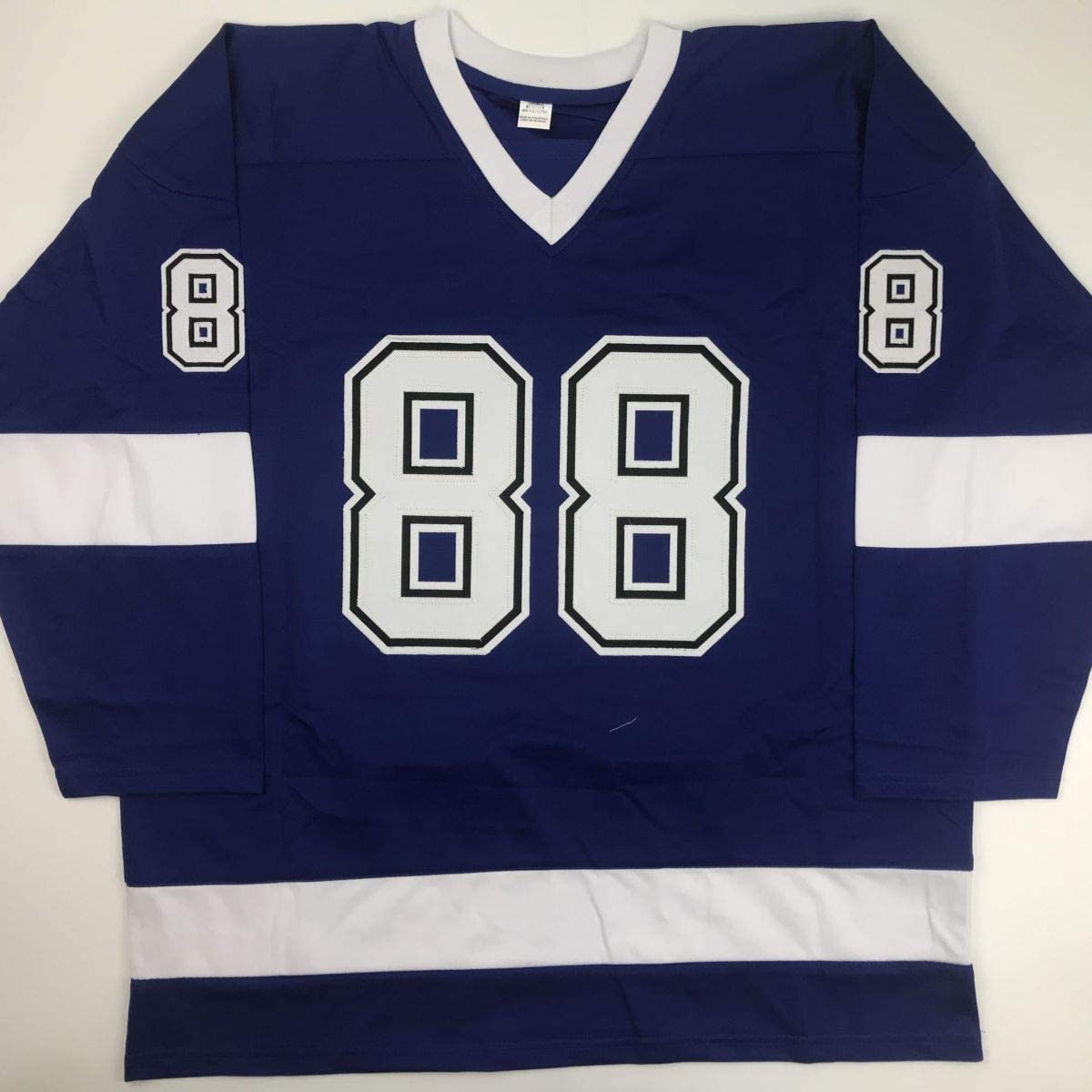 Autographed/Signed Andrei Vasilevskiy Tampa Bay Blue Hockey Jersey PSA/DNA COA