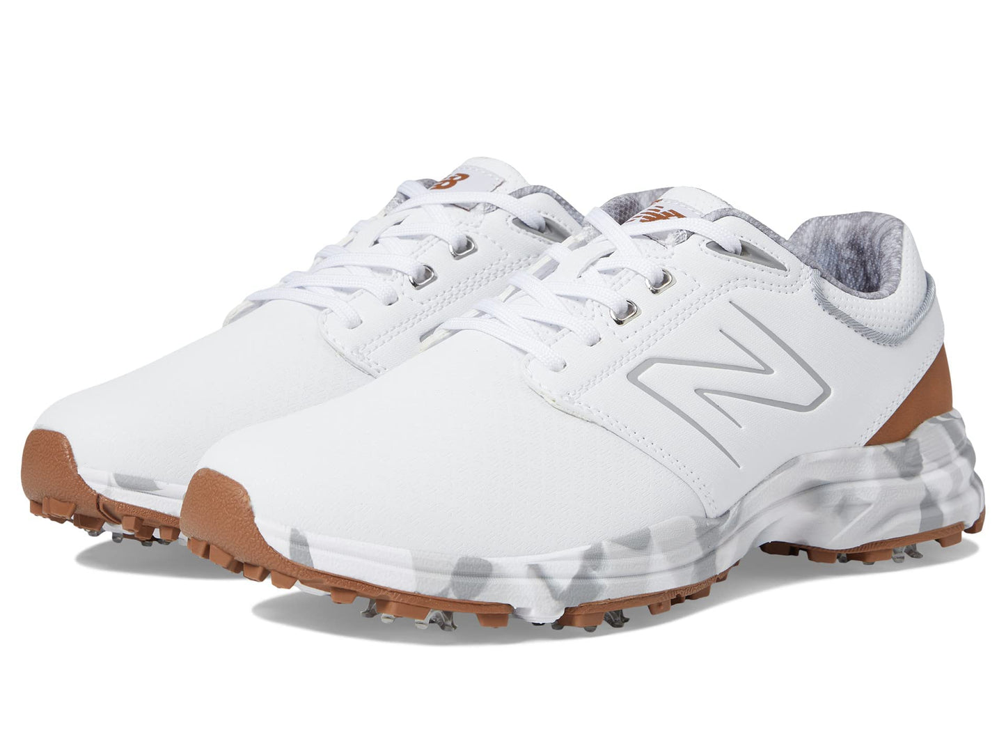 New Balance Men's Brighton Golf Shoe, White, 11
