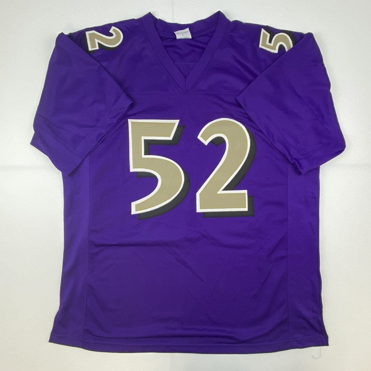 Autographed/Signed Ray Lewis Baltimore Color Rush Football Jersey JSA COA