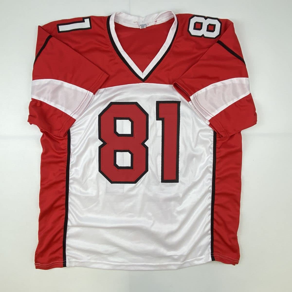 Autographed/Signed Anquan Boldin Arizona White Football Jersey JSA COA