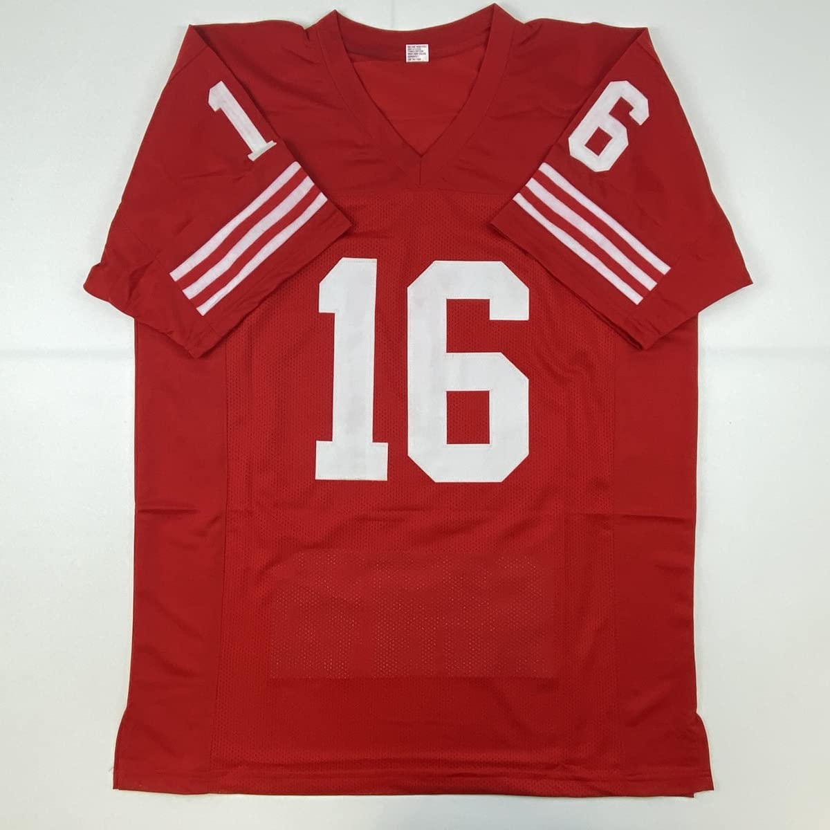 Autographed/Signed Joe Montana San Francisco Red Stat Football Jersey JSA COA