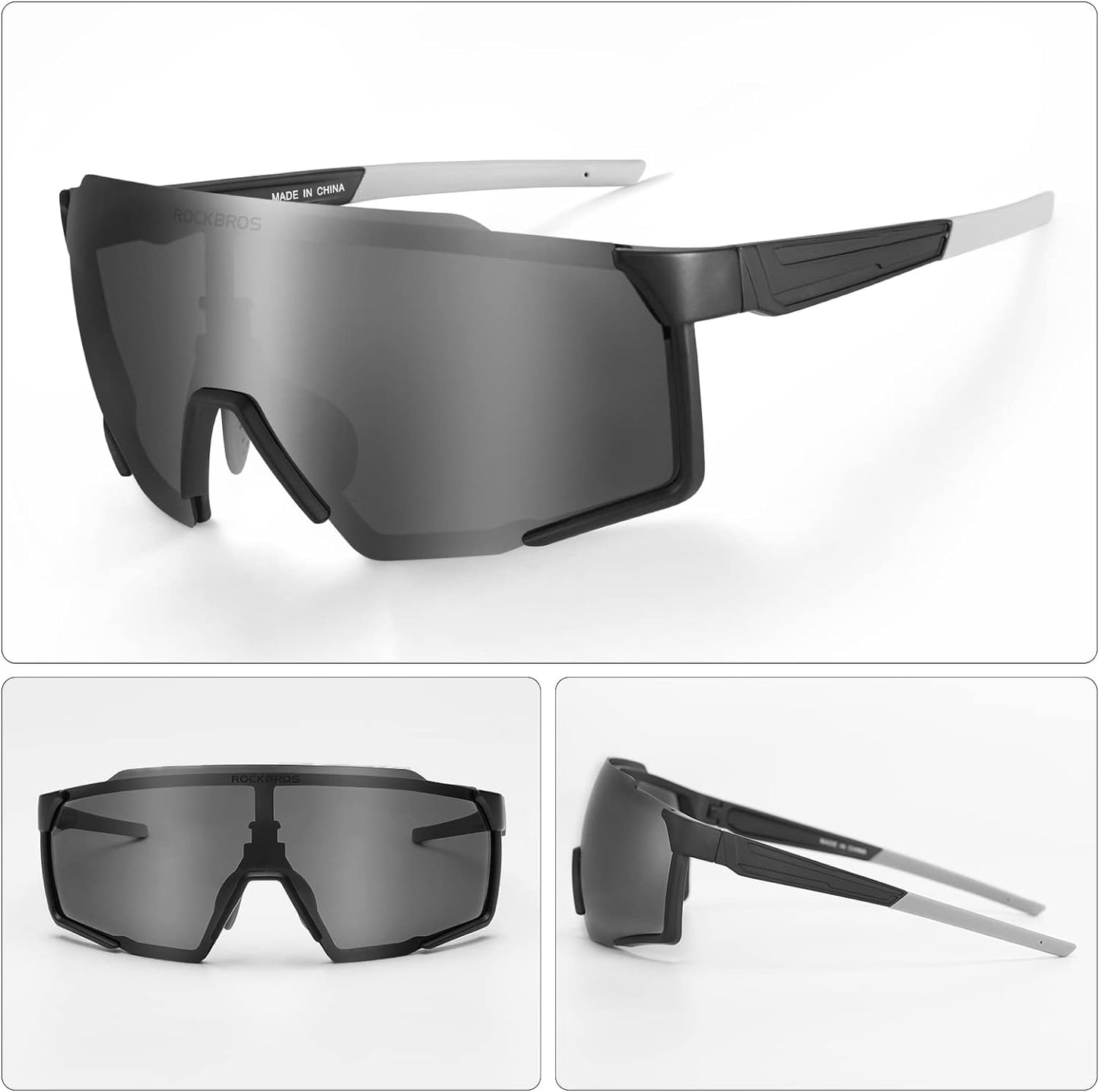 ROCKBROS MTB Cycling Sunglasses UV400 Polarized Lightweight HD Lens