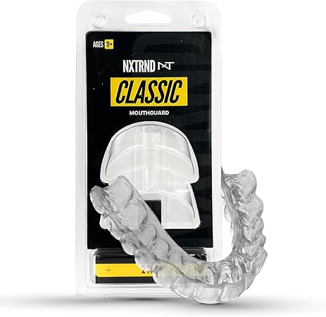 2 Pack Nxtrnd Classic Mouth Guard for All Sports (Transparent)