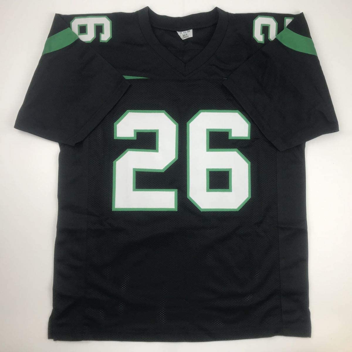 Autographed/Signed Le'Veon LeVeon Bell New York Black Football Jersey PSA/DNA COA