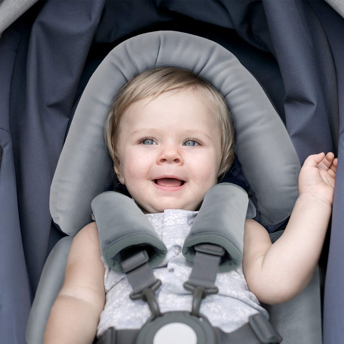 COOLBEBE Upgraded 3-in-1 Babybody Support for Newborn Infant Toddler - Extra Soft Car Seat Insert Cushion Pad, Perfect for Carseats, Strollers, Swings