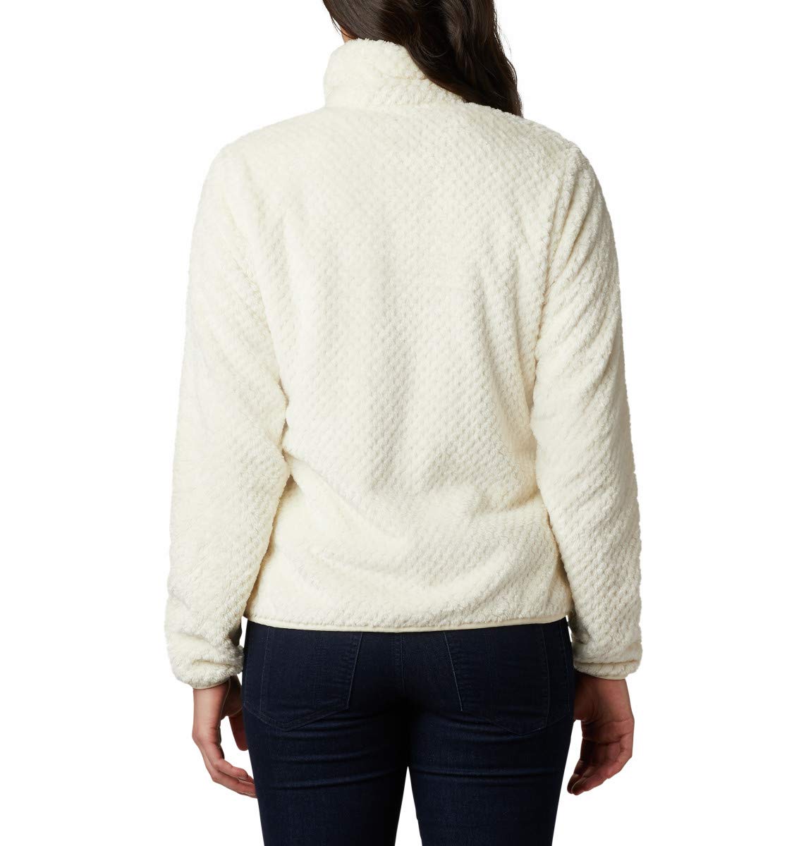 Columbia Women's Fire Side II Sherpa Full Zip, Chalk, Small