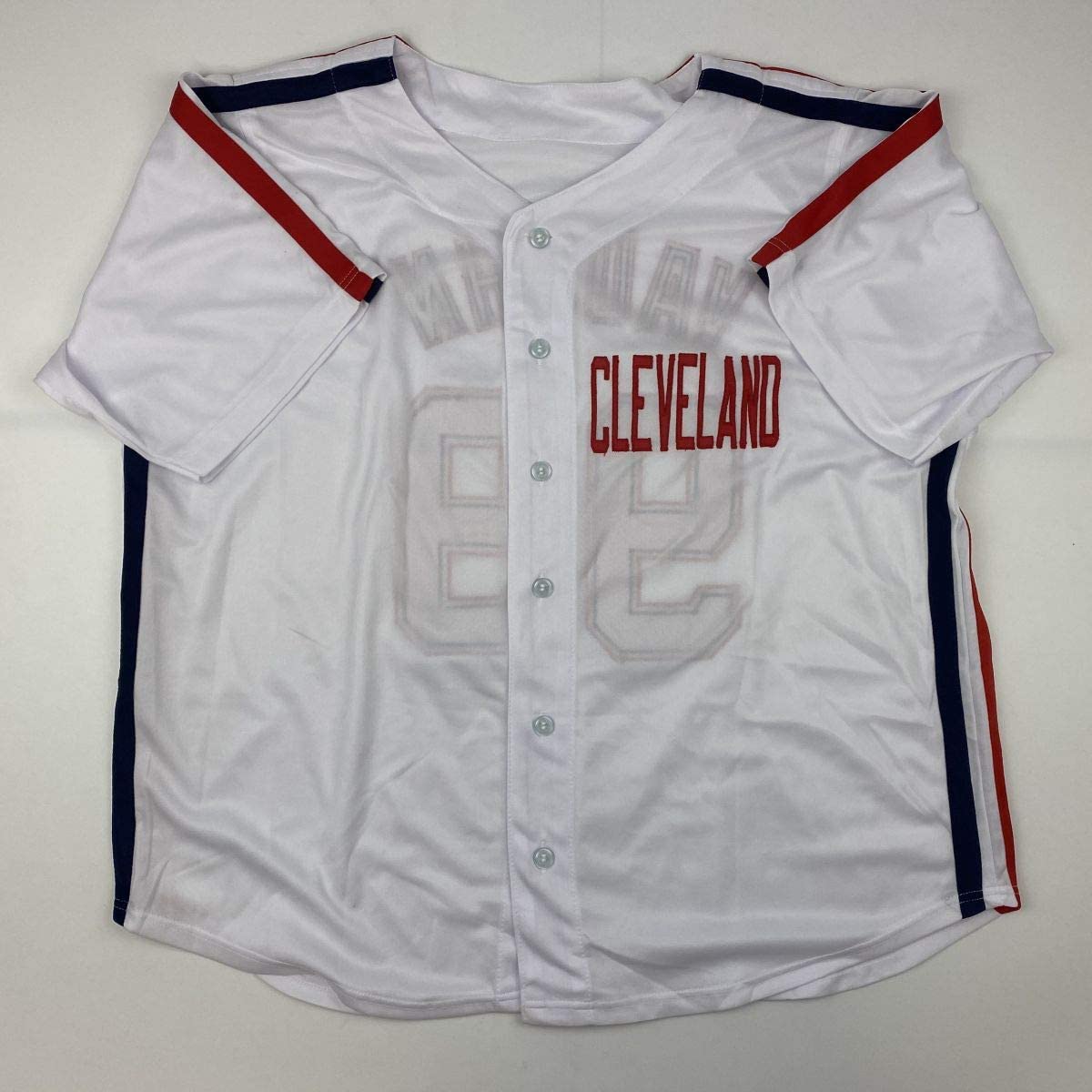 Autographed/Signed Charlie Sheen Wild Thing Ricky Vaughn Major League Movie Baseball Jersey Beckett BAS COA