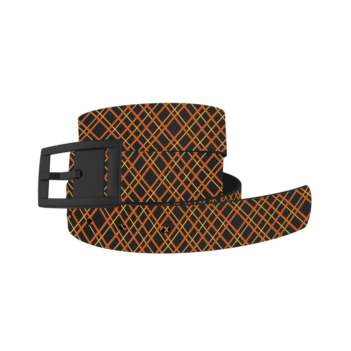 Halloween Plaid Black Belt