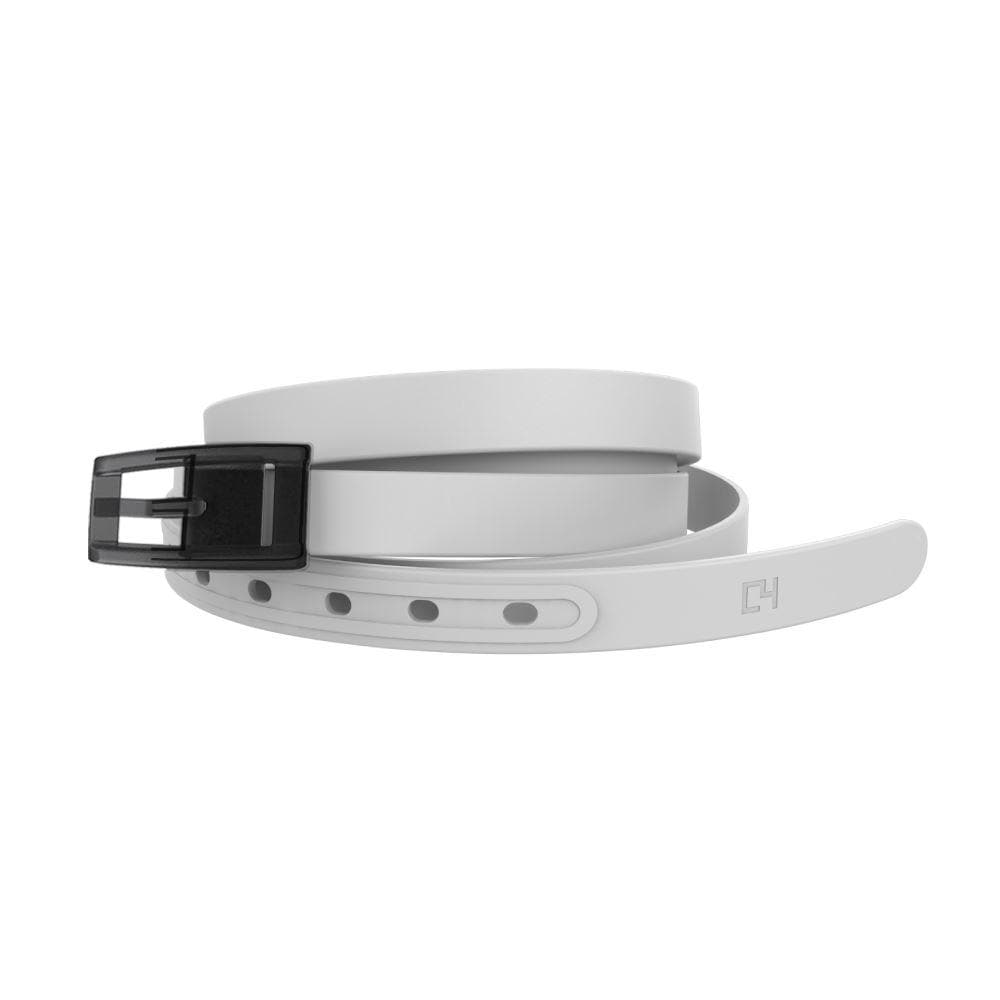 White Skinny Belt