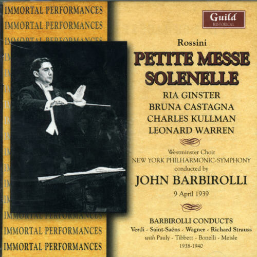 Sir John Barbirolli - Petite Messe Solenelle & Other Rarities Music CD