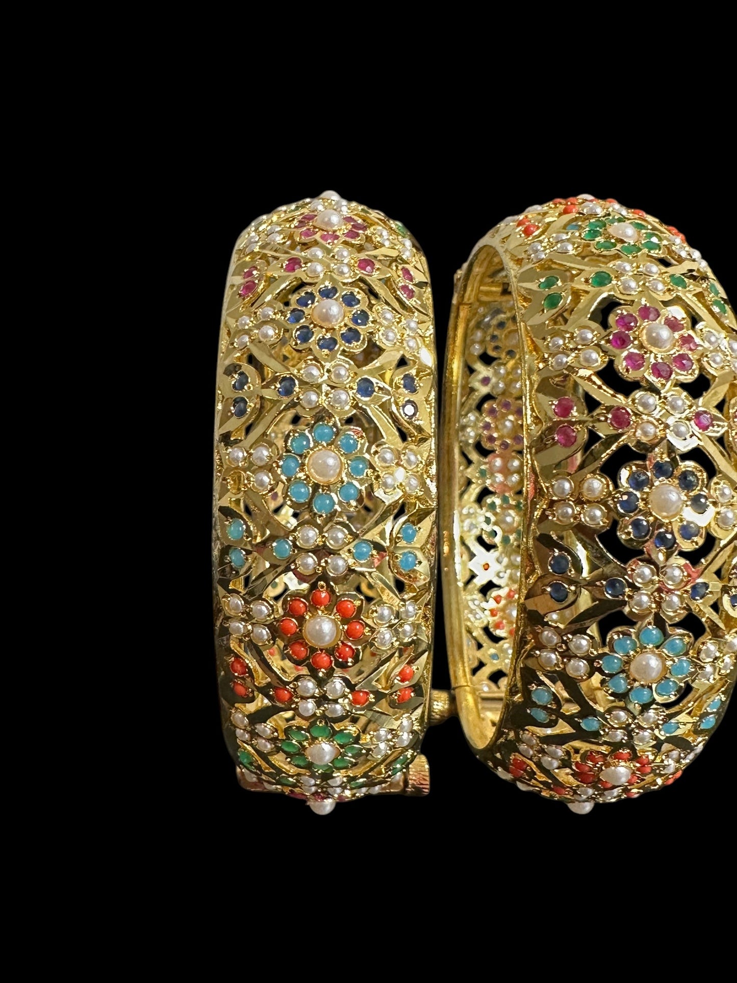 B305 Navratan Shibra Bangles ( SHIPS IN 4 WEEKS )