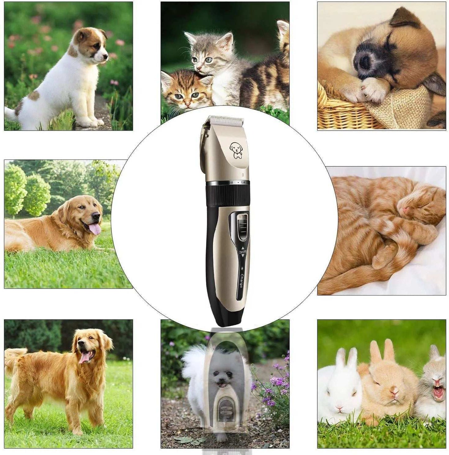 Rechargeable Dog Clippers, Low Noise