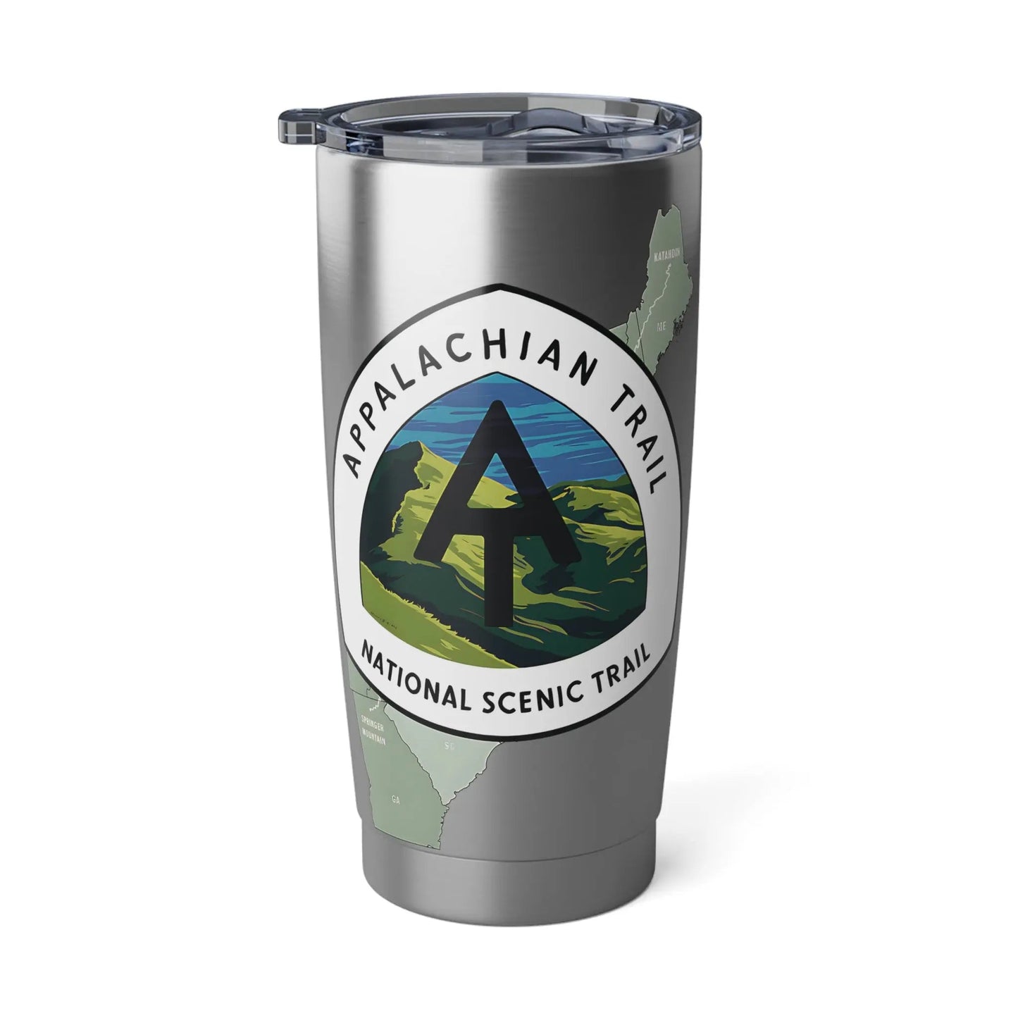 Appalachian Trail Insulated 20oz Tumbler Map Logo