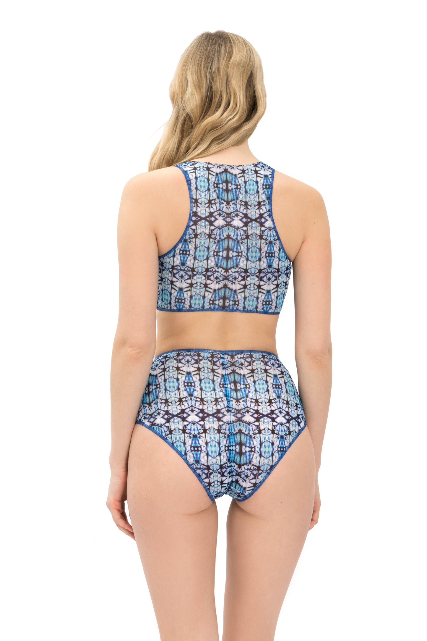 TIE-DYE HIGH WAIST BIKINI (BOTTOM)