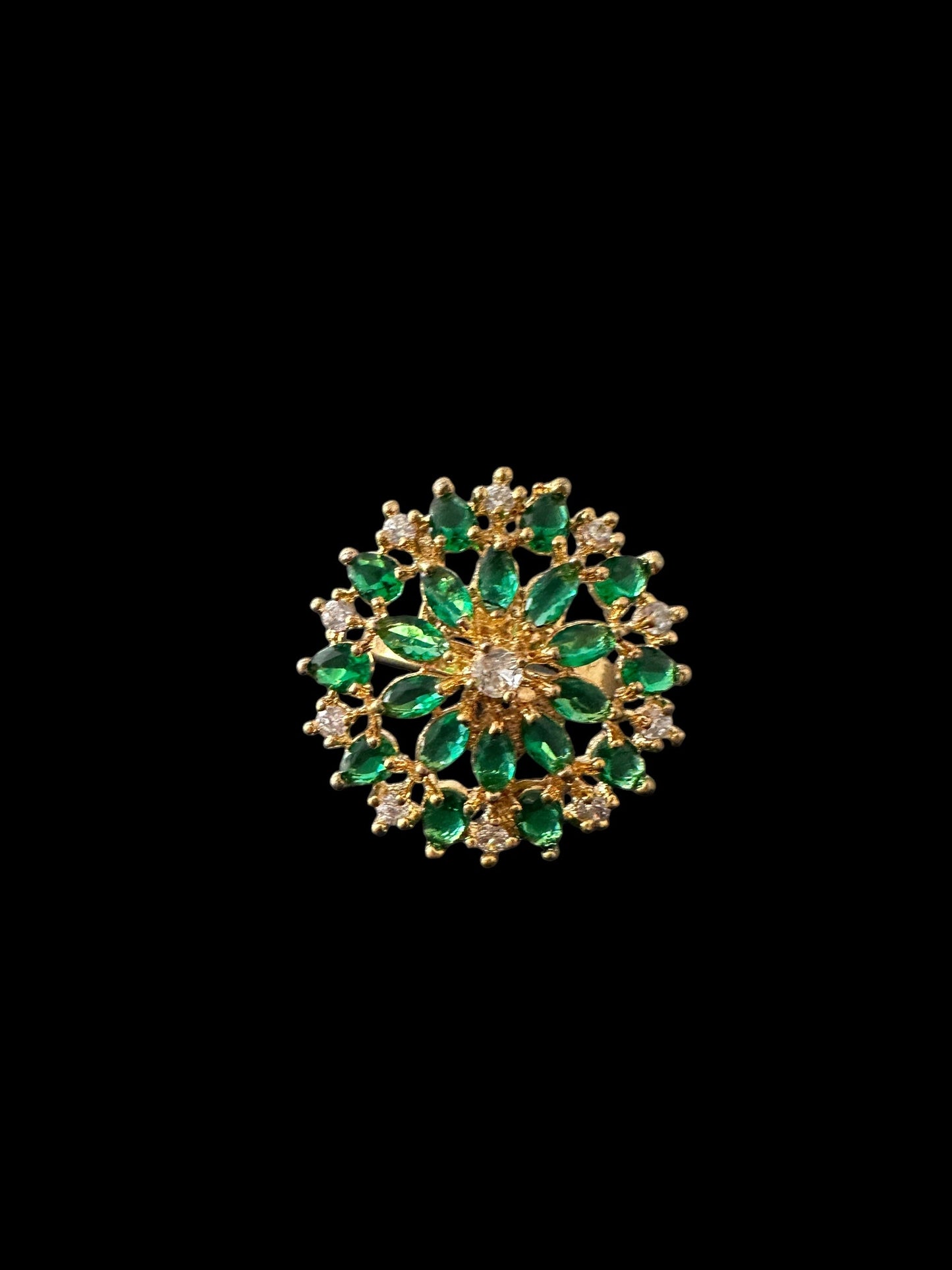 DJR126 Cz polki ring ( READY TO SHIP)