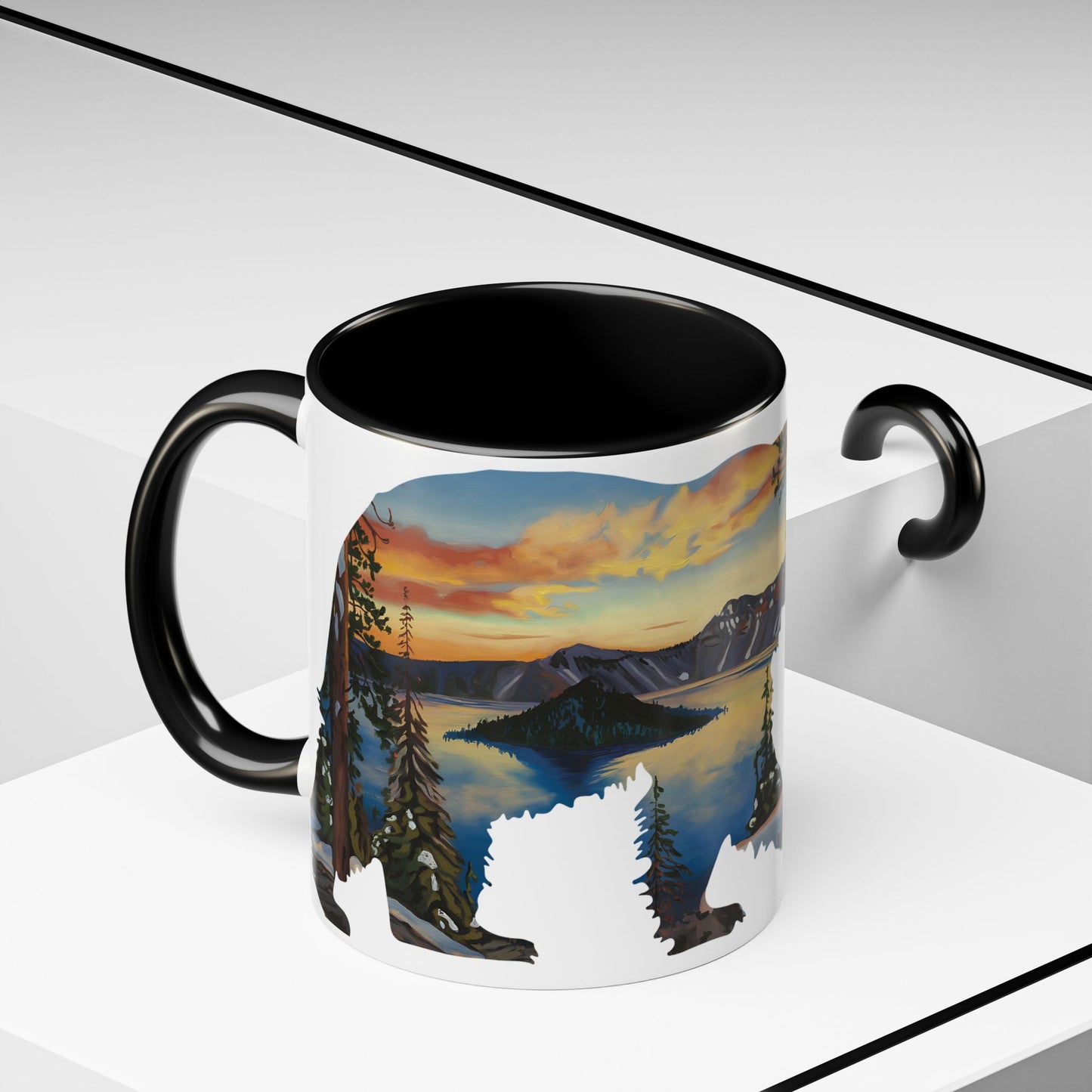 Crater Lake Accent Coffee Mug 11oz 15oz National Park Oregon