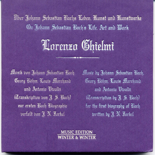 Bach,j.s. / Ghielmi - On Johann Sebastian Bach's Life Art & Work - Music CD