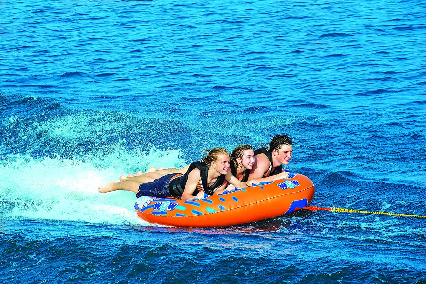 WOW Sports Nova 3 Person 3P Towable Deck Tube (22-WTO-3985)