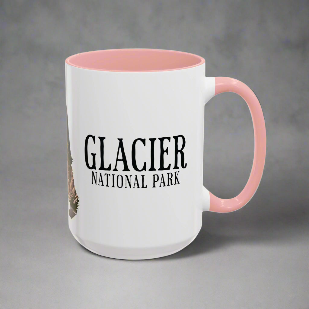 Glacier National Park Colored Coffee Mug 11oz 15oz Cup Going To The Sun Road