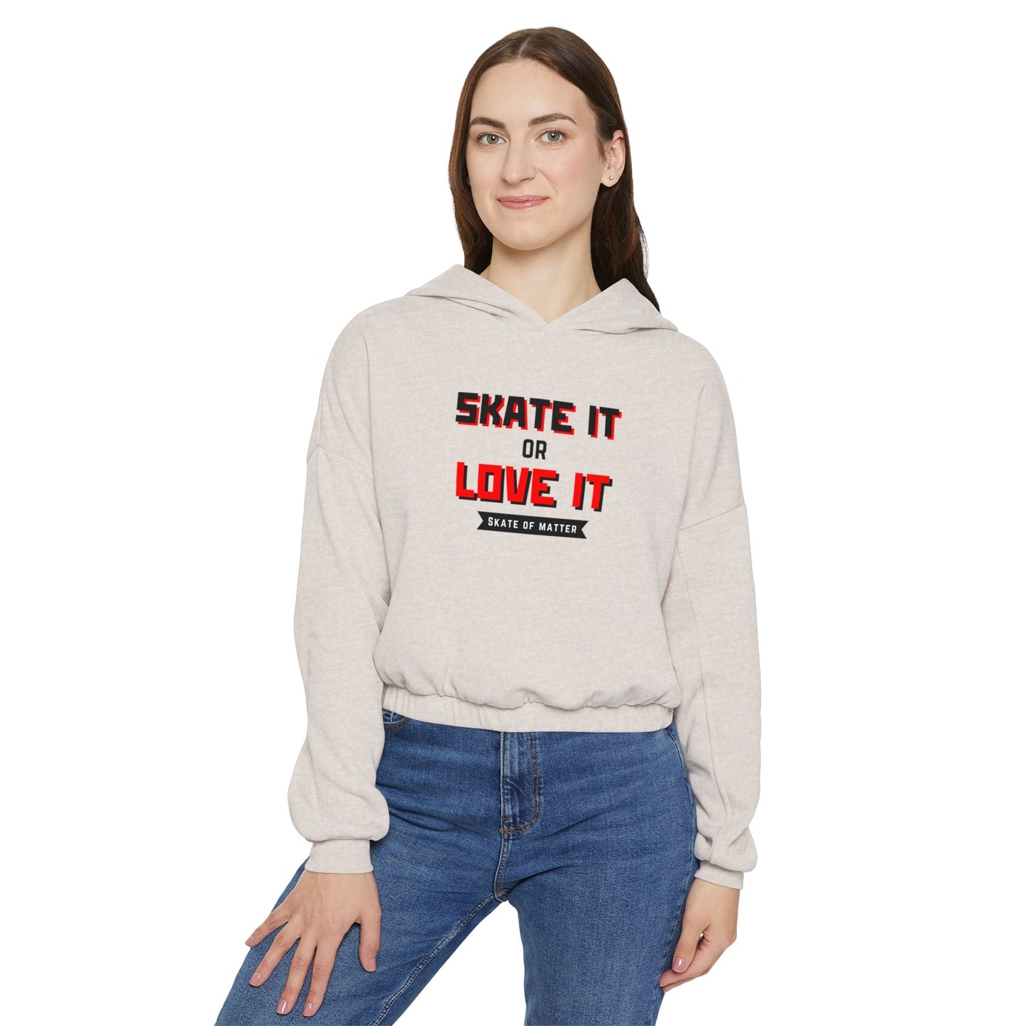 Women’s Cropped Skate it or Love It Hoodie