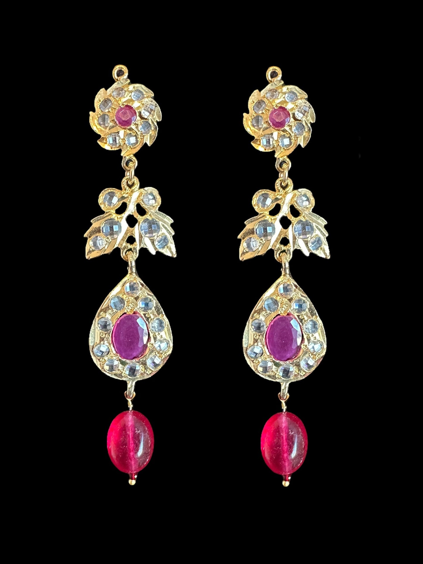 PS518 Jugni in faux ruby beads ( READY TO SHIP)