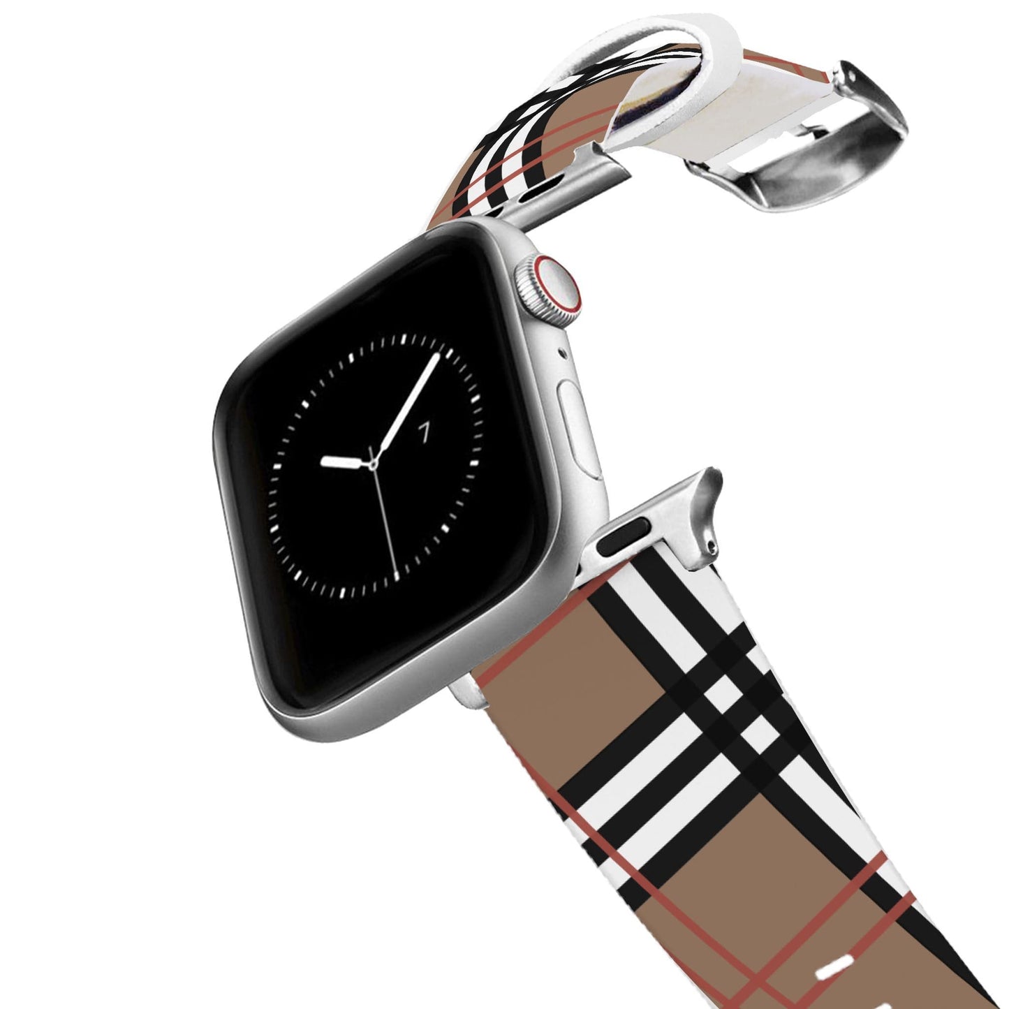 Khaki Plaid Apple Watch Band