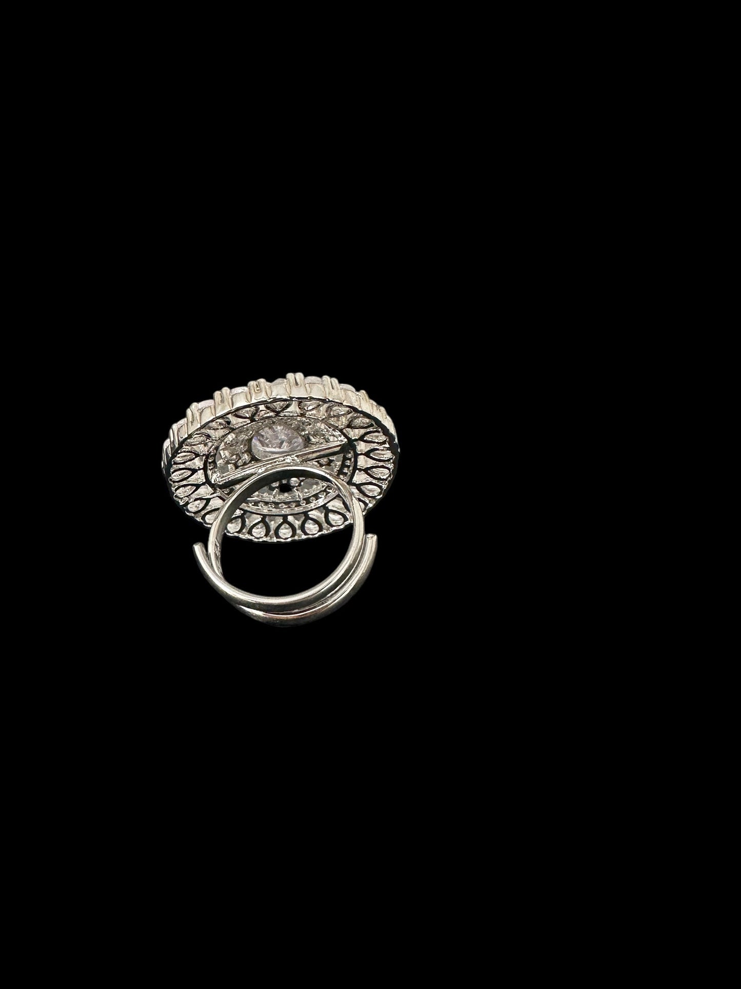 DJR141 Cz silver plated ring ( READY TO SHIP)