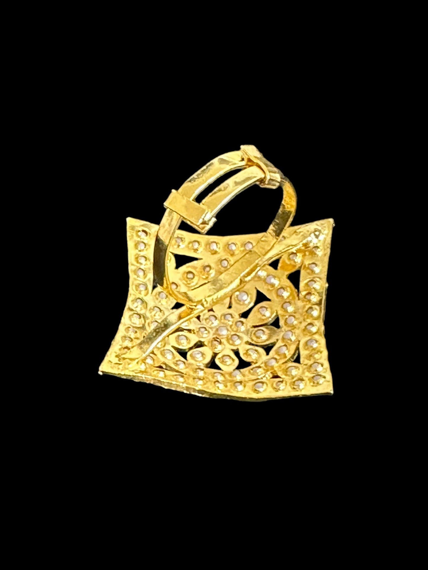 DJR109 Jadau ring - ruby pearl ( SHIPS IN 3 WEEKS )
