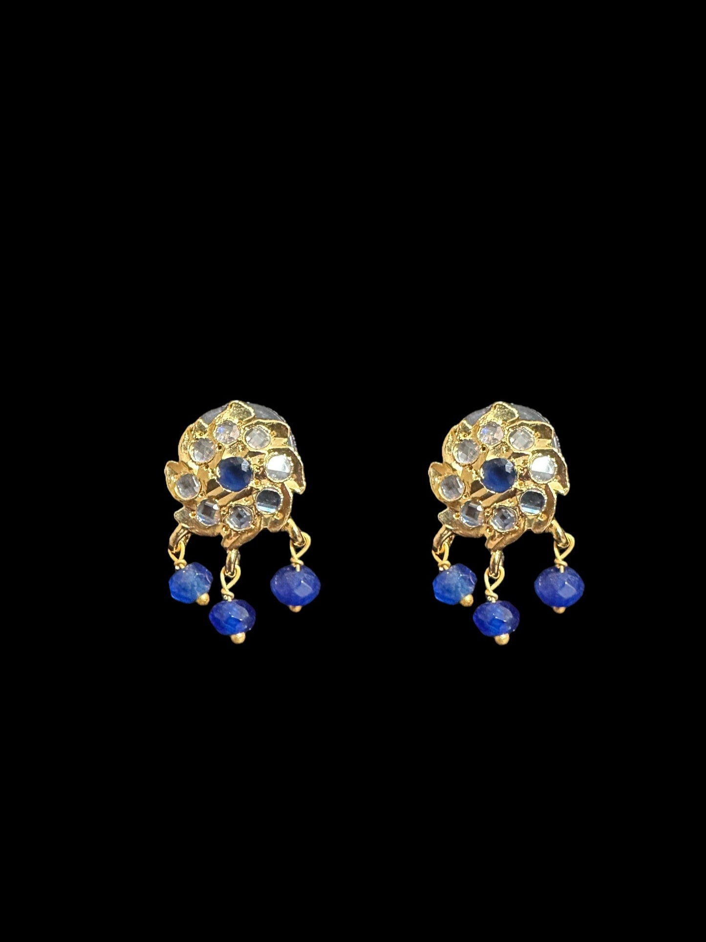 PS499 Sara pendant and earrings set -blue ( READY TO SHIP )