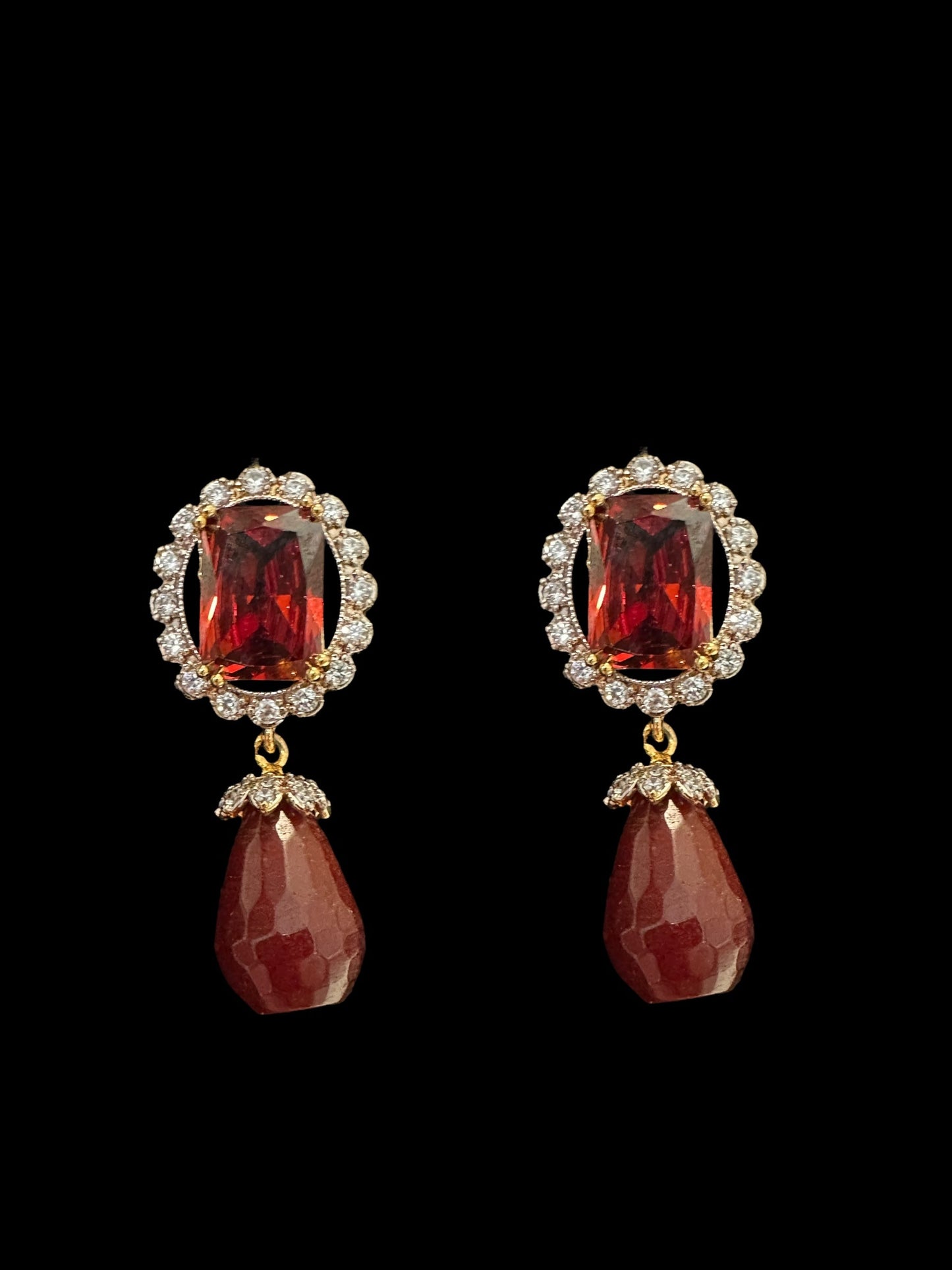 BR504 Arzoo garnet choker set ( READY TO SHIP )