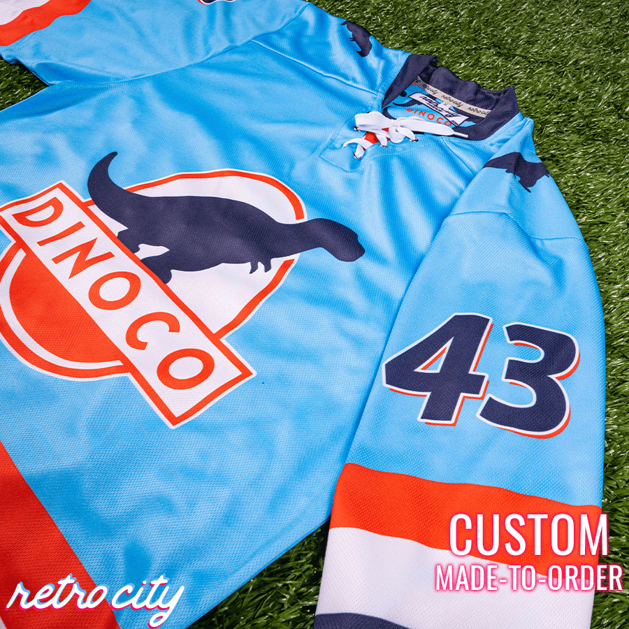 Dinoco Strip 'The King' Weathers Lace-up Hockey Jersey