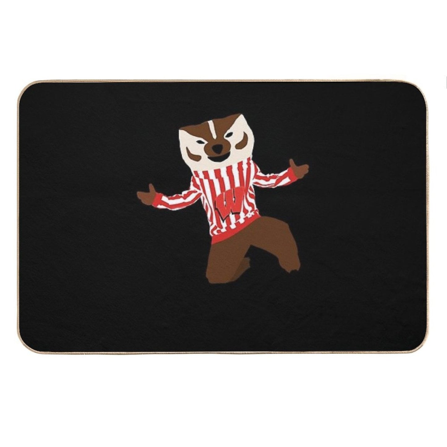Bucky Badger - University of Wisconsin Bath Mat