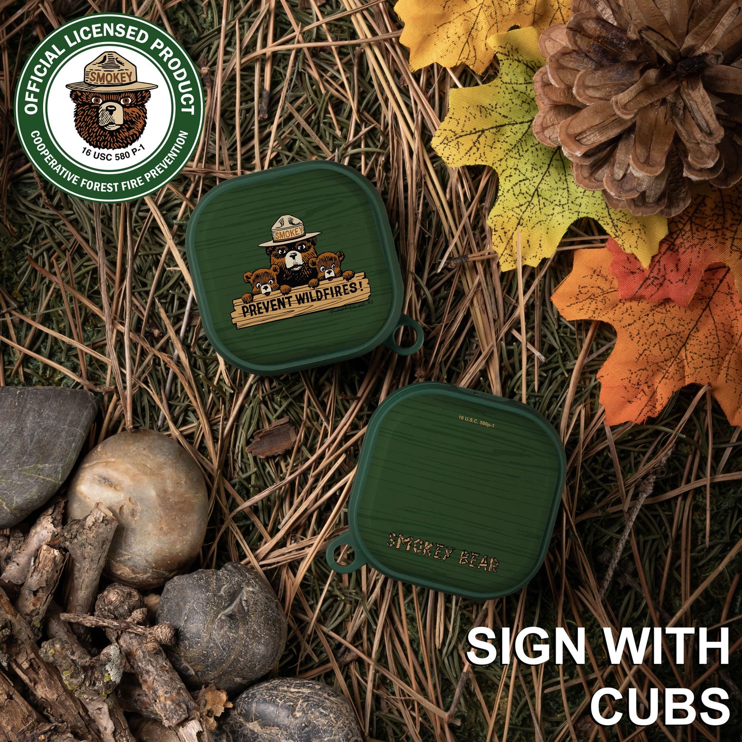 Smokey Bear Classic HDX Samsung Galaxy Buds Pro & Buds Live Case Cover