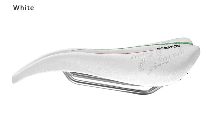 Selle SMP Stratos Saddle with Steel Rails (70th Anniversary White)
