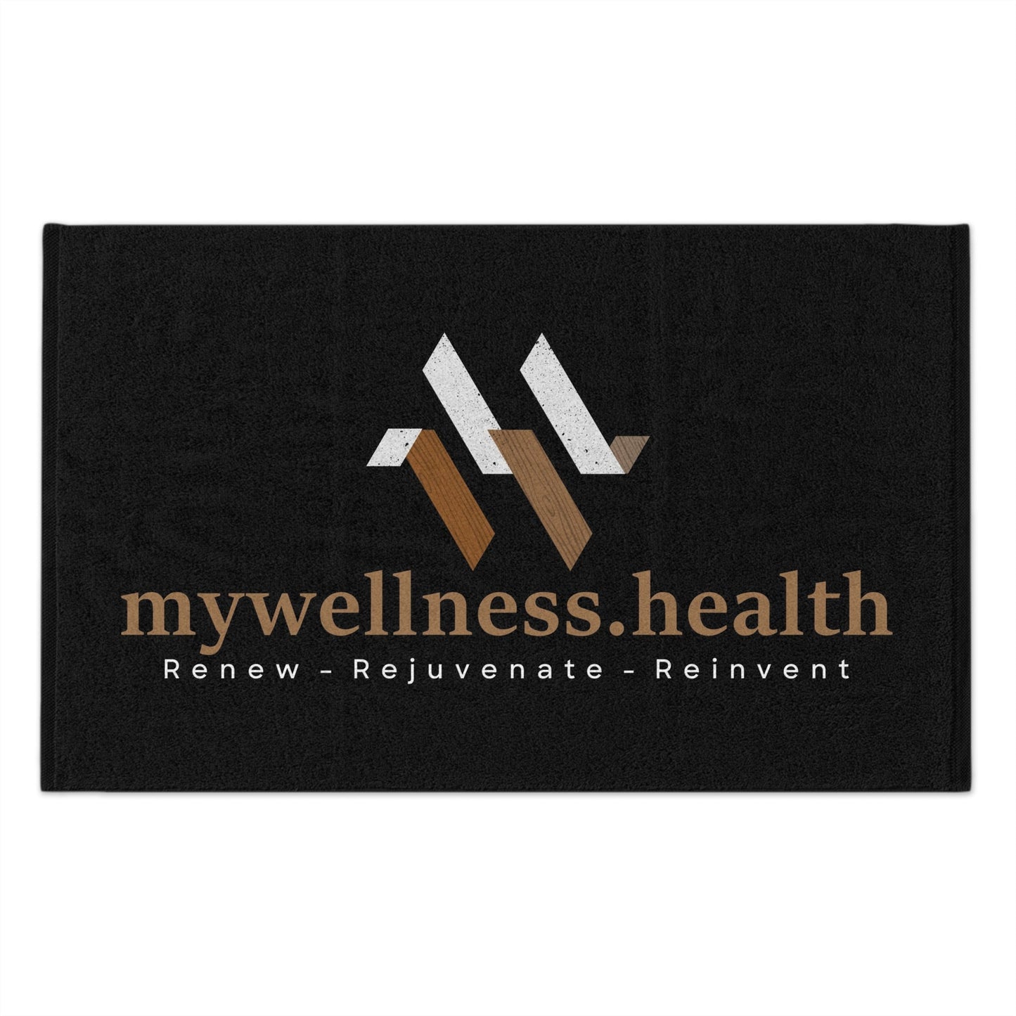 mywellness.health Rally Towel 11x18 - Dual-Texture Polyester Cotton