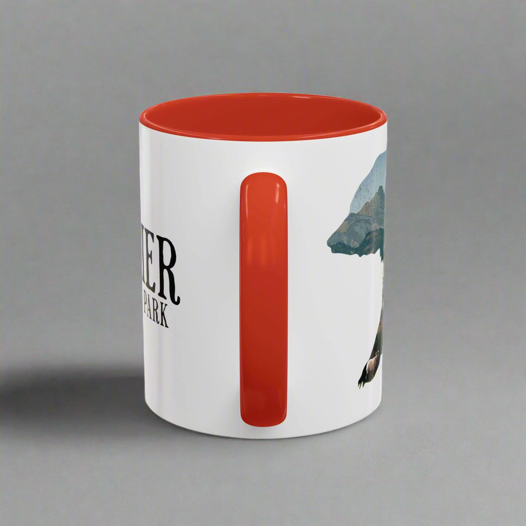 Glacier National Park Colored Coffee Mug 11oz 15oz Cup Going To The Sun Road