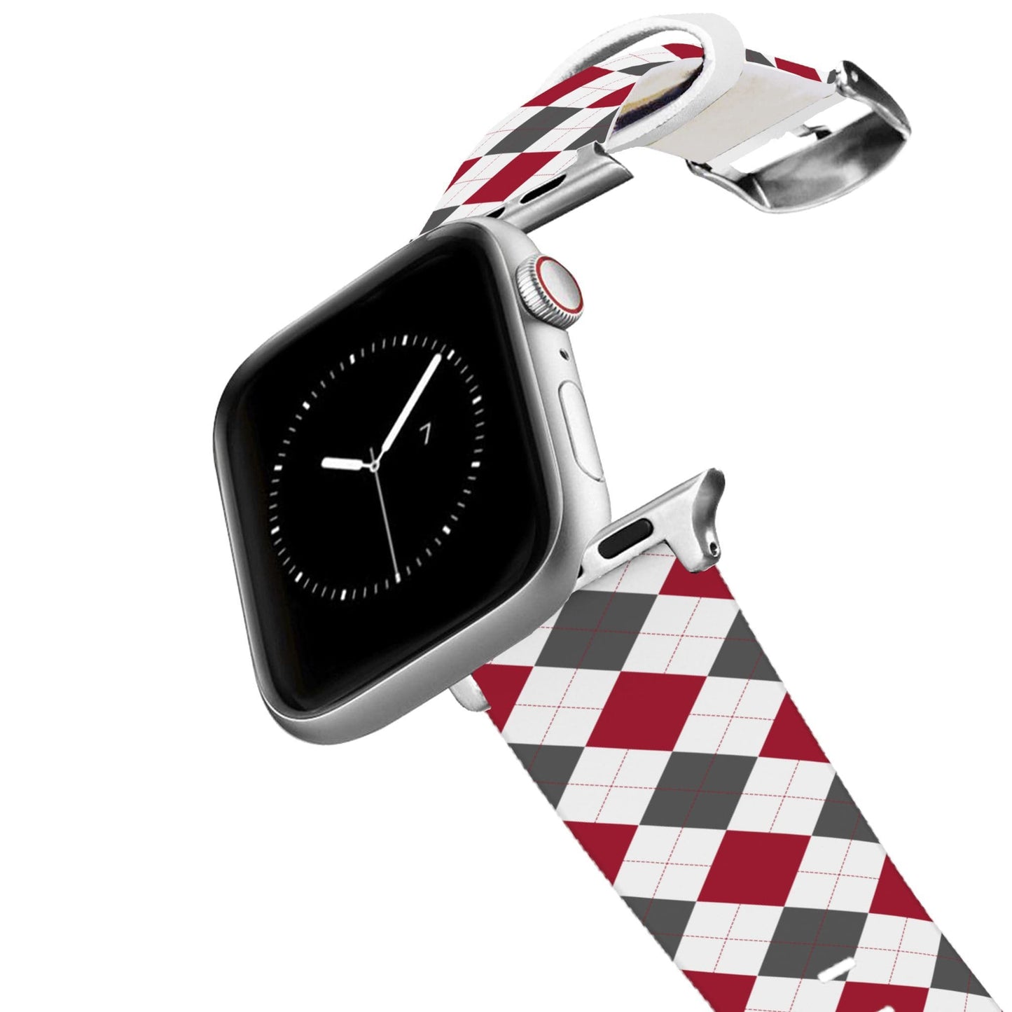 Alabama Argyle Team Spirit Apple Watch Band