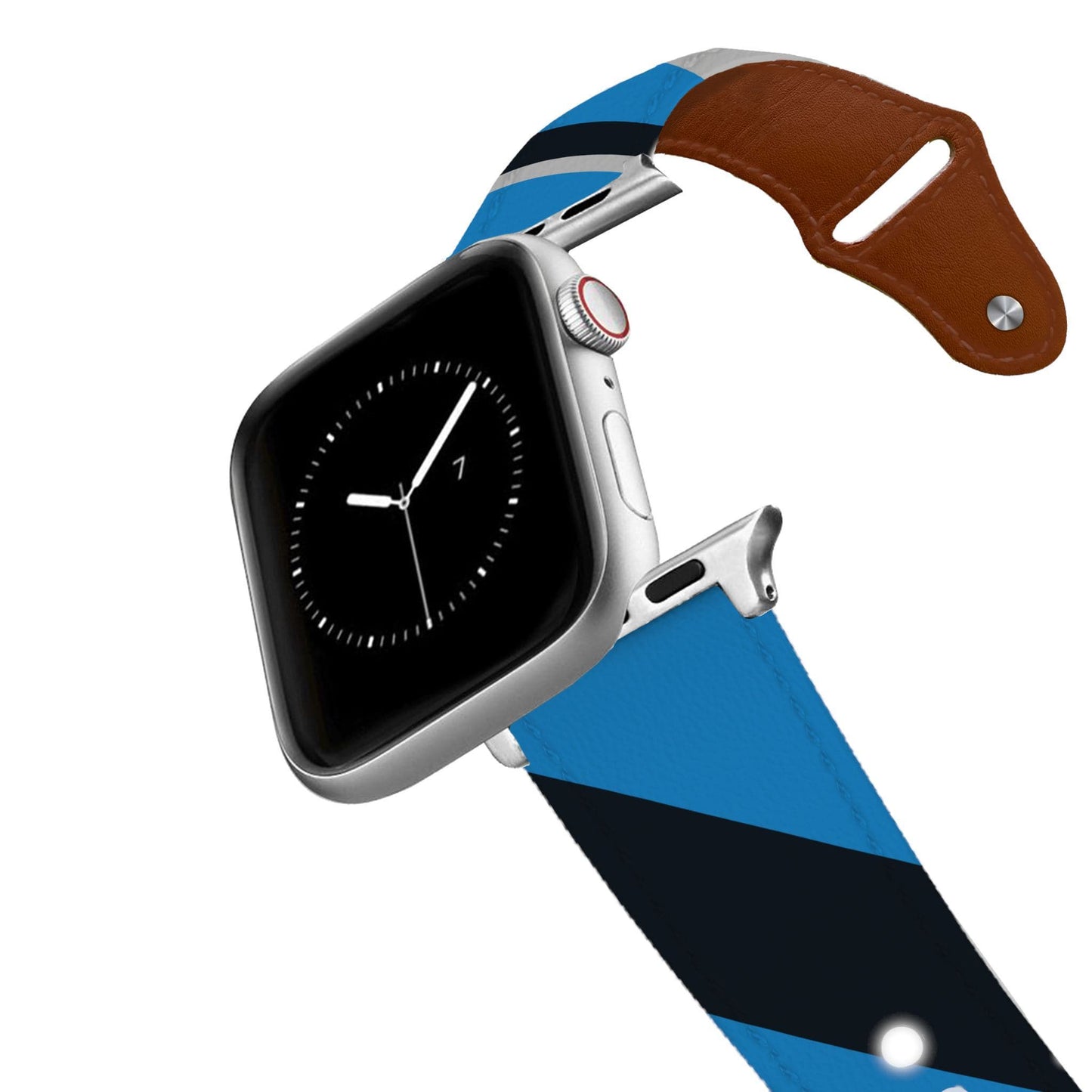 Carolina Football Color Block Team Spirit Leather Apple Watch Band