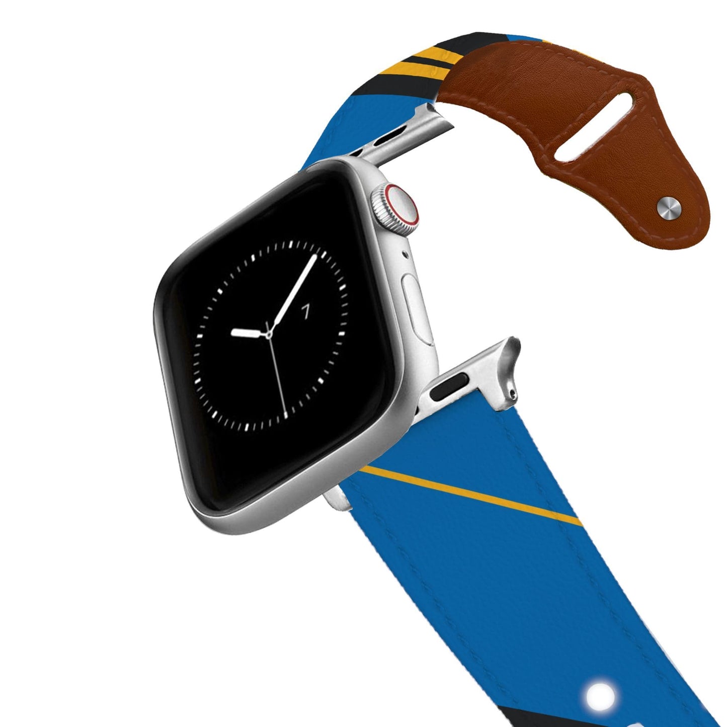 San Francisco Basketball Color Block Team Spirit Leather Apple Watch Band